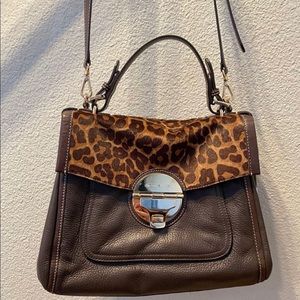 Michael Kors Leather Messenger Bag Purse